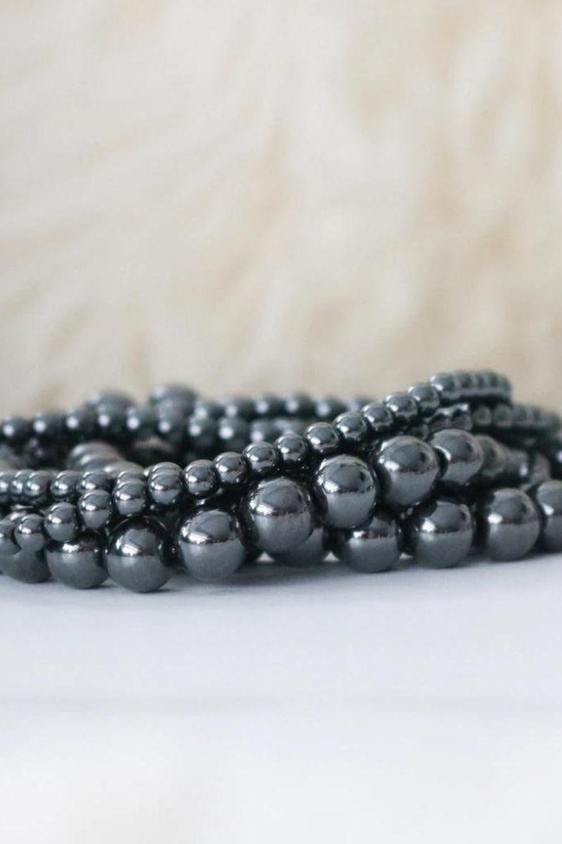 Hematite Bracelet by Be Well and Happy 8mm