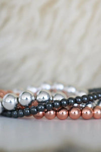 Hematite Bracelet by Be Well and Happy 8mm