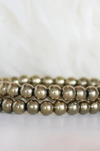 Golden Hematite Bracelet by Be Well and Happy 8mm