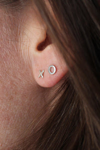 XO Stud Earrings by Free Bird Jewellery