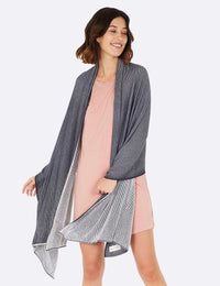 Cozy Knit Wrap by Boody in Storm