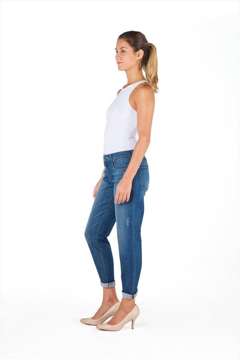 Emily Girlfriend Jean by Yoga Jeans in Light Blue Flow Denim