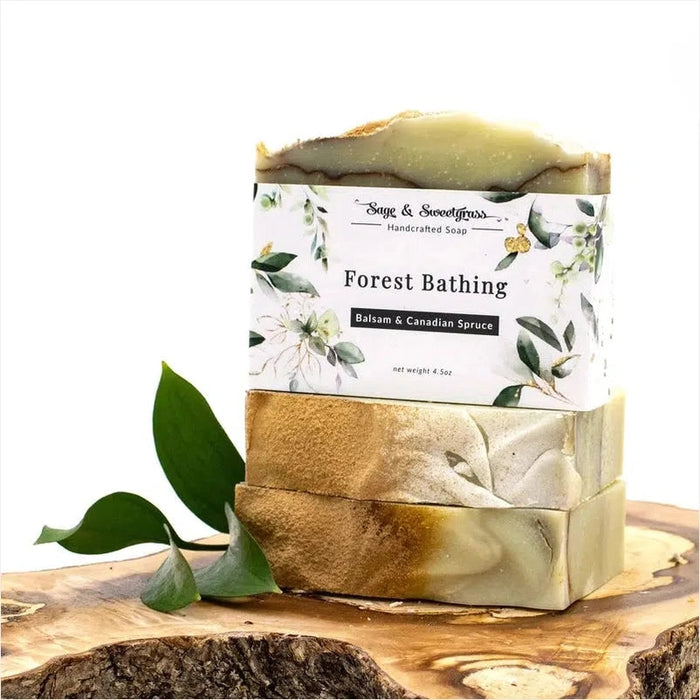 Natural Soap by Sage and Sweetgrass in Forest Bathing