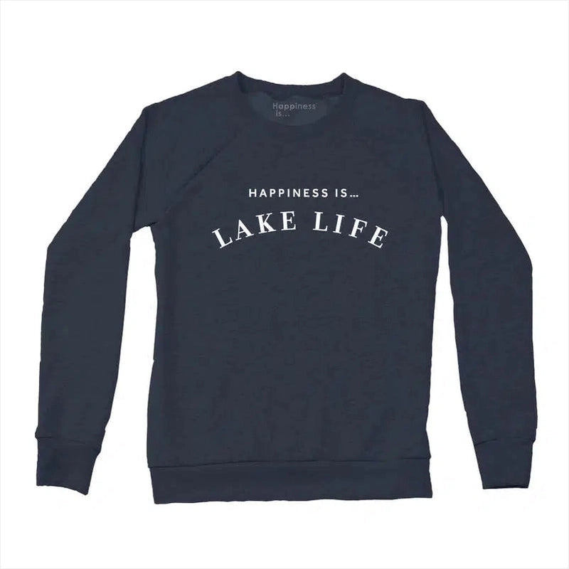Lake Life Sweatshirt by Happiness Is in True Navy