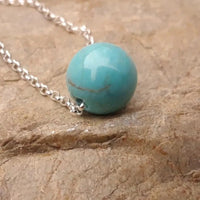 Intention Necklace By Elizabeth Designs Turquoise Howlite