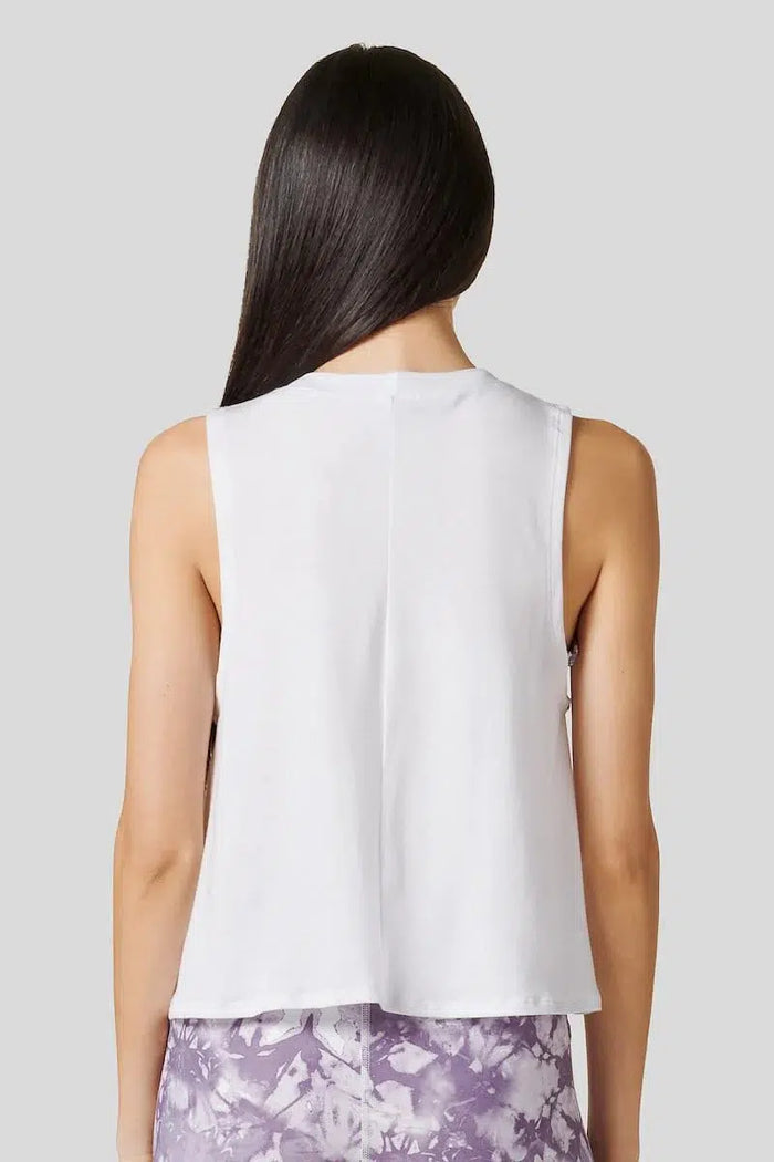 Mika Crop by Daub and Design in White
