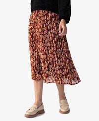 Pleated Midi Skirt by Sanctuary in Strawberry Field