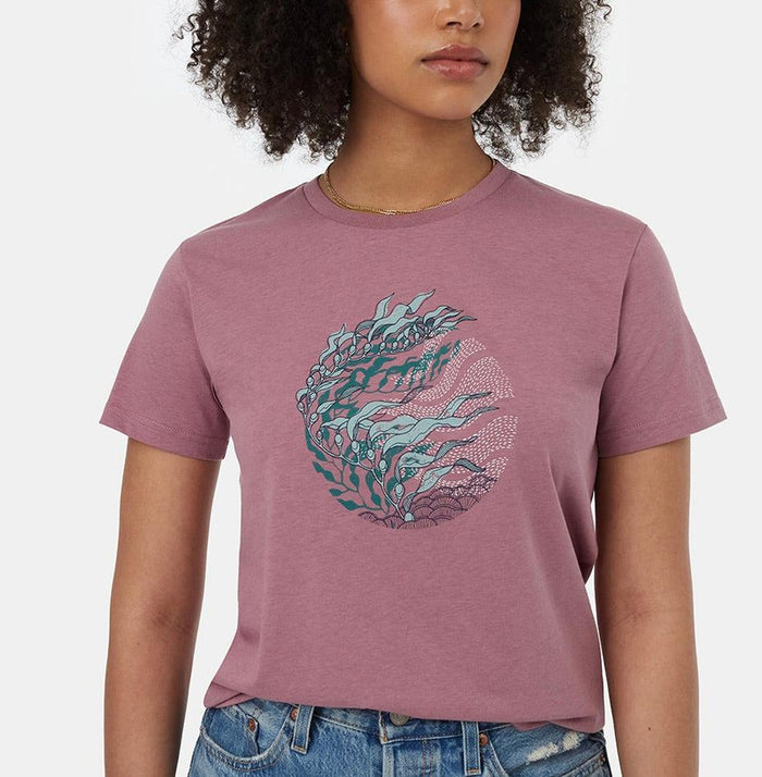 Portal Kelp T-Shirt by Ten Tree in Dusky Orchid