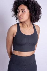 Rib Paloma by Girlfriend Collective in Black