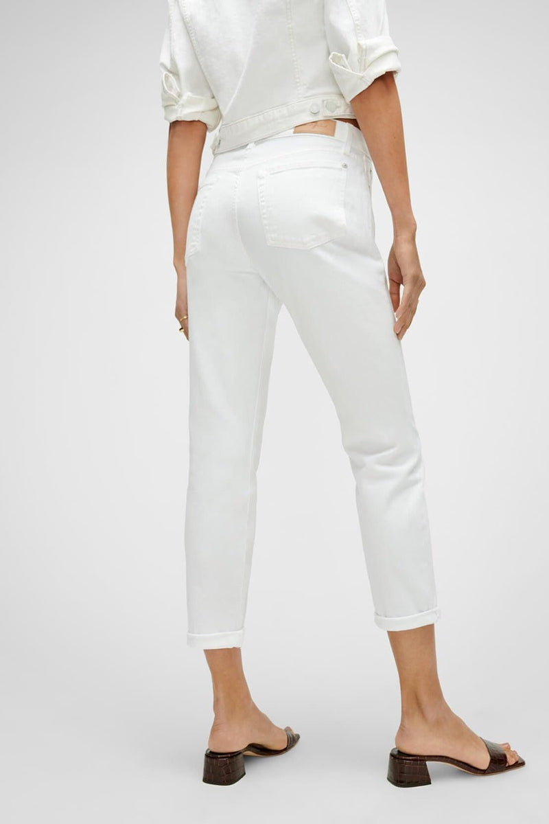 Josephina Jeans by 7 For Mankind in Twill White