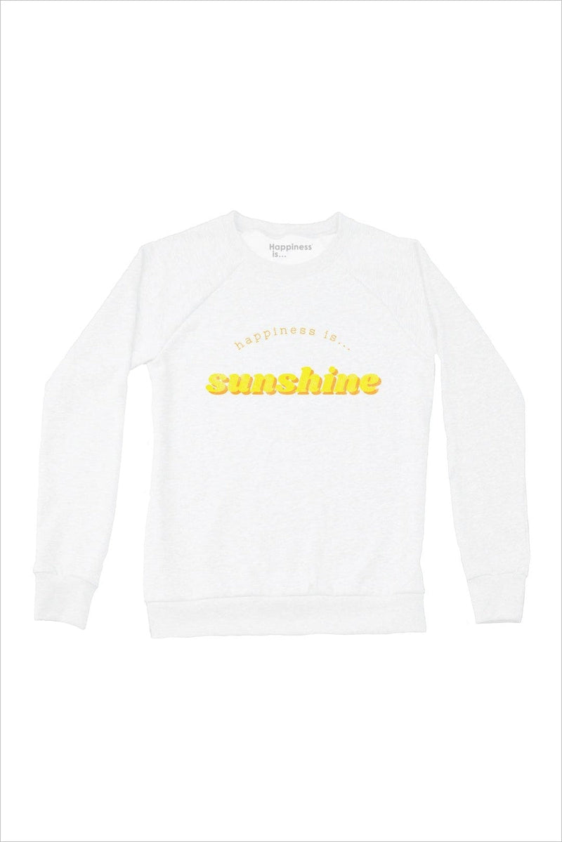 Sunshine Sweatshirt by Happiness Is in White